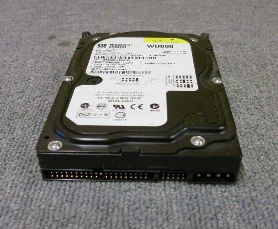 Western Digital WD800BB-55JKA0 WD Caviar 80GB 7200RPM 3MB 3 5