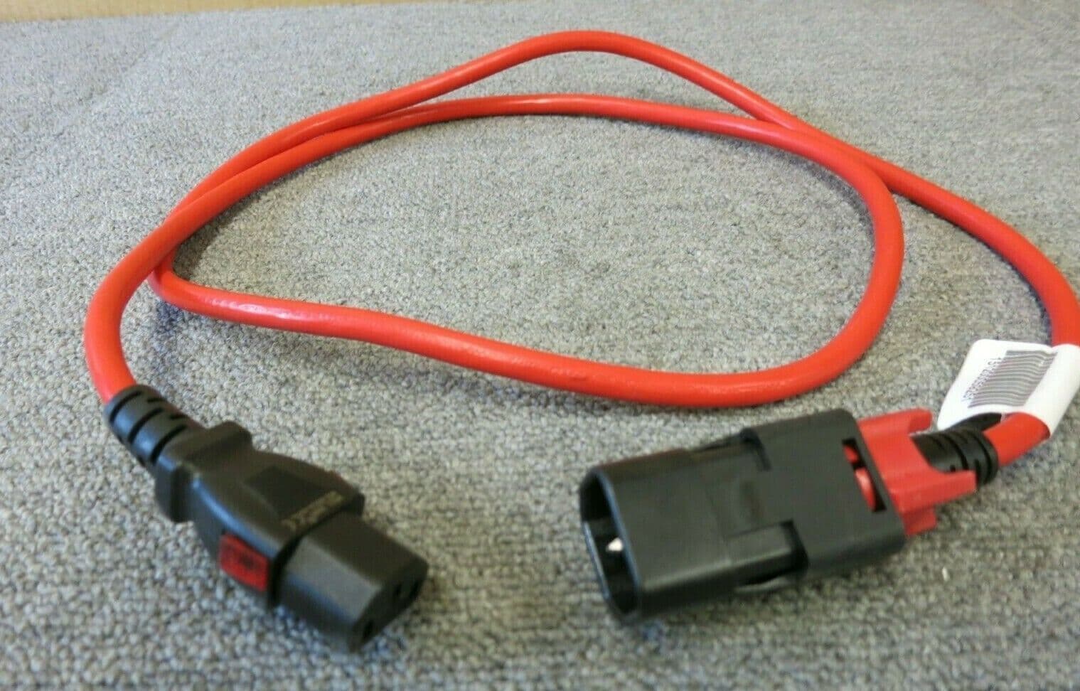 Zonit zLockzC1417aC131 5mRD IEC Dual Locking Cable 1 5M Red C14 To C13