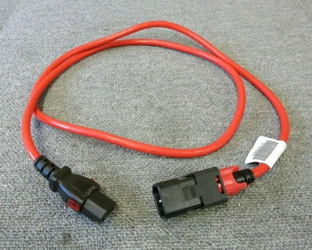 Zonit zLockzC1417aC131 5mRD IEC Dual Locking Cable 1 5M Red C14 To C13