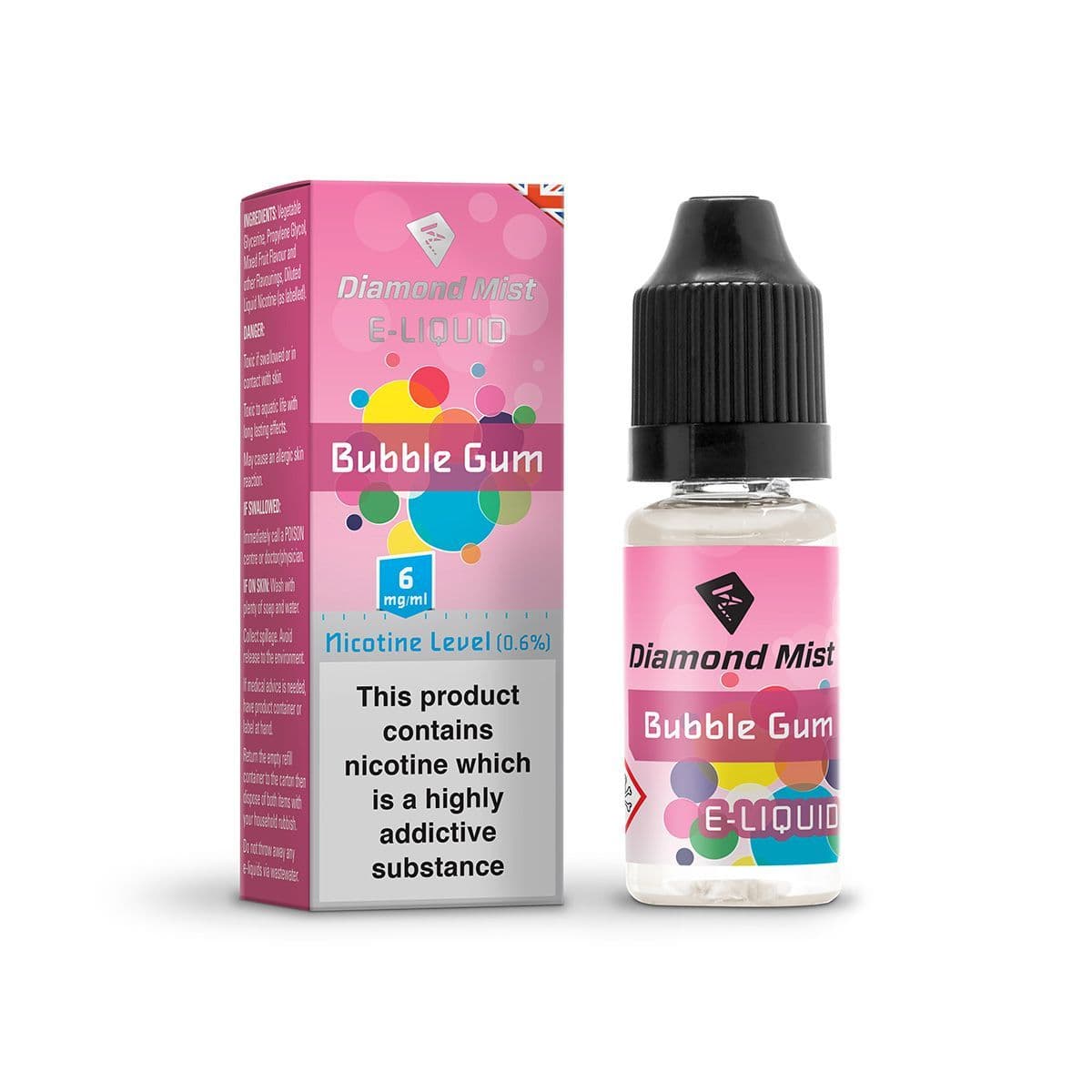 Diamond Mist E-liquid 6mg BUBBLEGUM