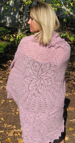 Bleeding Hearts Shawl