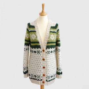 Chunky Snowflake Cardigan