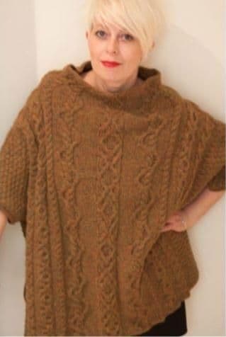 Heather Poncho - Great British Yarns (Deborah Cowell)