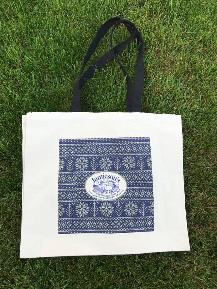 Large Fair Isle Canvas Shopper