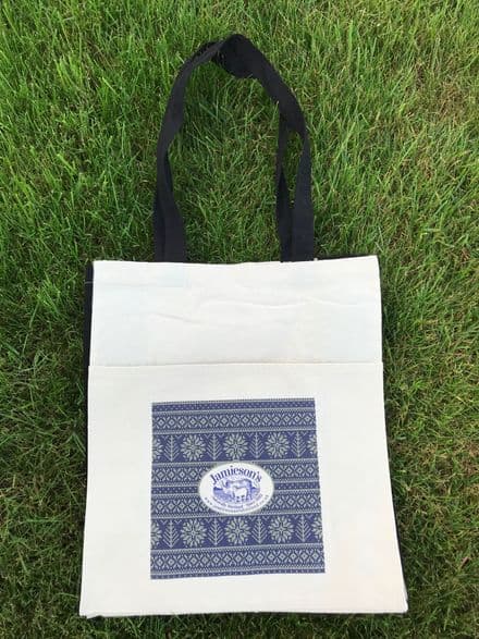 Medium Fair Isle Pocket Canvas Bag