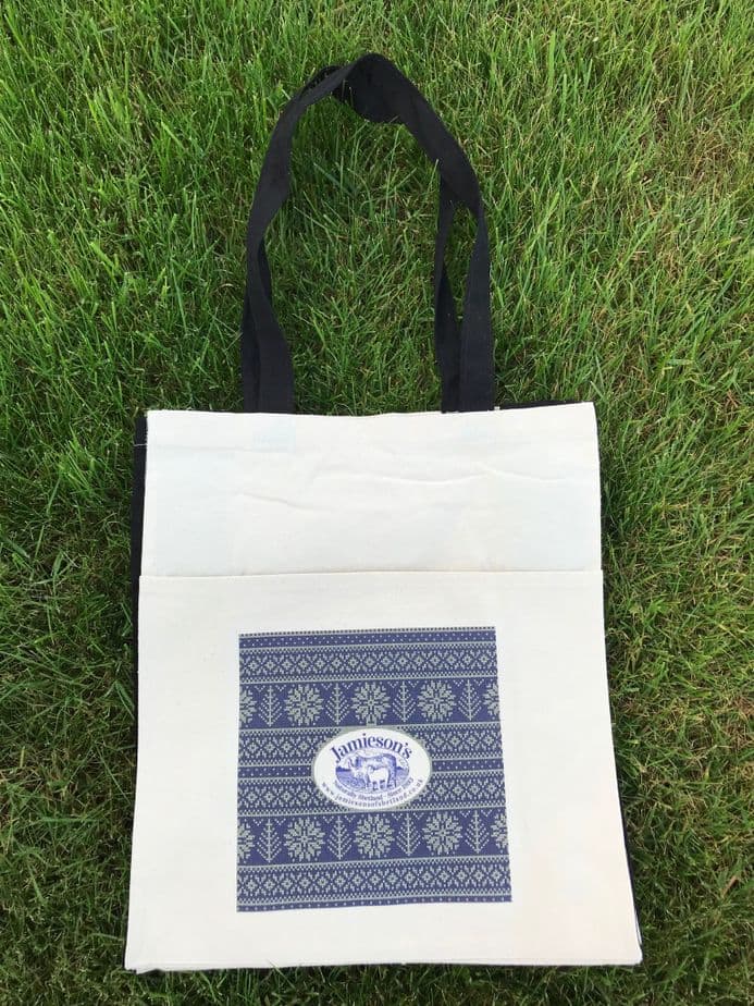 Medium Fair Isle Pocket Canvas Bag