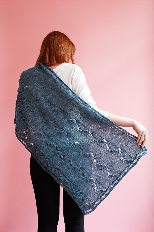 Zig Zag Path Shawl