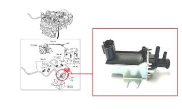 Isuzu Pick up 2.5 Twin Turbo Diesel TFS86TT (05/2012+) - Engine Turbo Boost Pressure Solenoid Valve