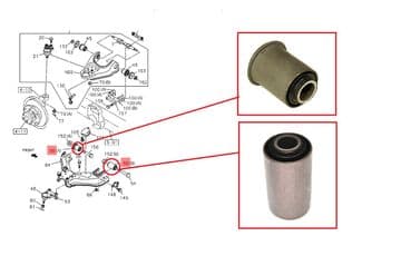 Isuzu Trooper 2.3TD UBS52 (1986-1987) - Front Lower Wishbone Arm Bush Kit