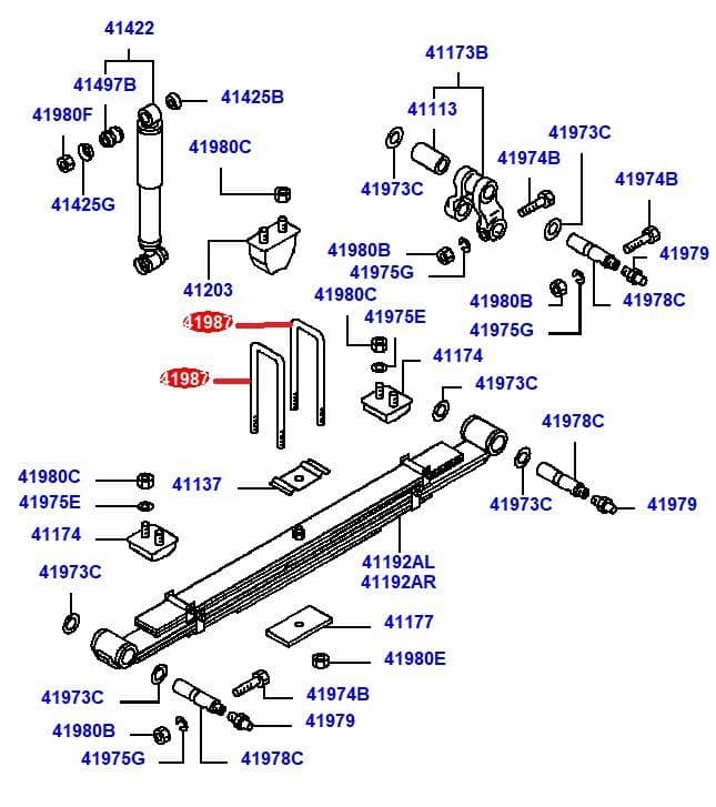 Mitsubishi Canter Fuso FE84P 3 9TD 4D34T 6C14 6 5T 2005-2011 - Rear ...
