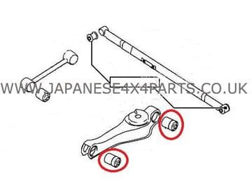 Mitsubishi Delica / Space Gear 2.8TD - PE8W (03/1994-08/2004) - Rear Lower Trailing Arm Bush Kit