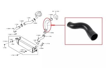 Mitsubishi L200 Pick Up 2.4DiD - KL1T (04/2015-06/2020) - Air Outlet Turbo Inter Cooler Hose