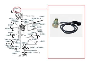 Mitsubishi L200 Pick Up 2.5DID - B40 - KB4T (12/2005-06/2016) - Gearbox Reverse Lamp Switch