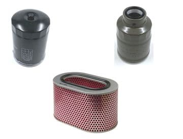 Mitsubishi Pajero/Shogun 2.5TD - V24/V44 (12/1990+) - Engine Filter / Service Kit (Oval A/Filter)