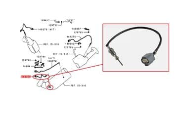 Mitsubishi Pajero/Shogun 3.2DiD MK4 - V88/V98 (09/2006+) - Exhaust Gas Temperature Sensor (1)