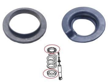 Mitsubishi Pajero/Shogun 3.2DID - V68/V78 (06/1999-08/2006) - Rear Coil Spring Upper & Lower Seat