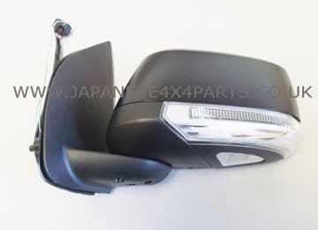Nissan Navara D40 Pick Up 3.0DCi (2010+) - Door Mirror Black Electric With Indicator Puddle Lamp L/H