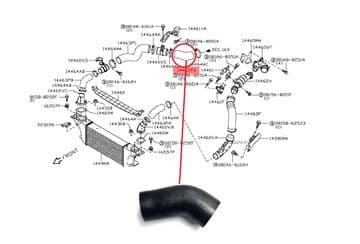 Nissan Navara D40 Pick Up 3.0DCi/TD (05/2010+) - Air Intake Turbo Inter Cooler Hose