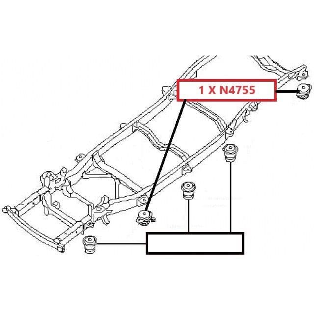 Genuine Nissan Pathfinder Exhaust Hanger