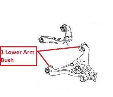 Nissan Pathfinder R51M - 2.5dCi - YD25 (01/2005+) - Front Lower Wishbone Arm Bush