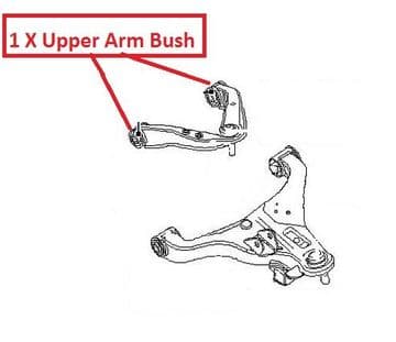 Nissan Pathfinder R51M - 2.5dCi - YD25 (01/2005+) - Front Upper Wishbone Arm Bush