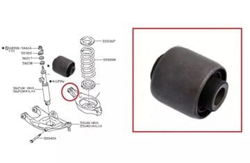 Nissan Pathfinder R51M - 2.5dCi - YD25 (01/2005+) - Rear Lower Bottom Spring Control Arm Bush