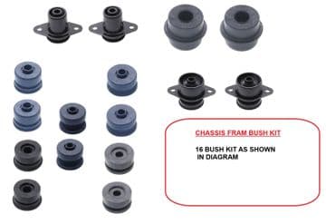 Toyota Land Cruiser Amazon 4.2TD - HDJ100 (01/1998+) - Sub Frame to Chassis Body Mount Bush Kit (16)