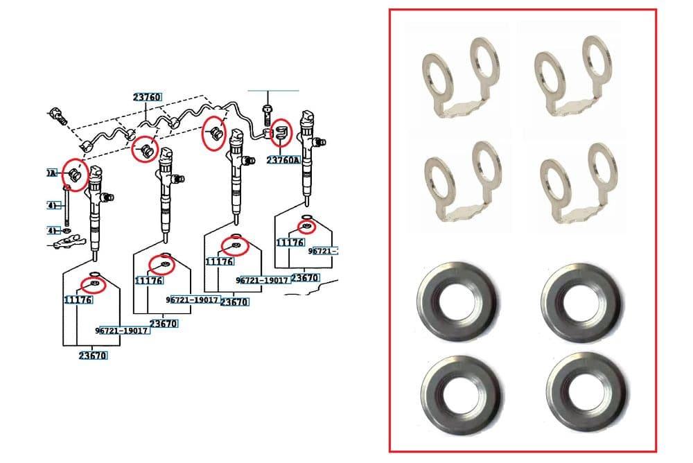 Toyota Land Cruiser Prado 3 0TD D4D KDJ120/ KDJ125 09/02 - Engine Fuel ...