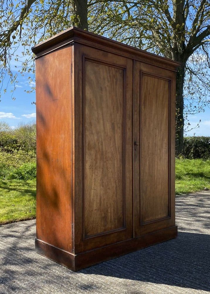 Antique Early Victorian Hall Storage Cupboard Wardrobe