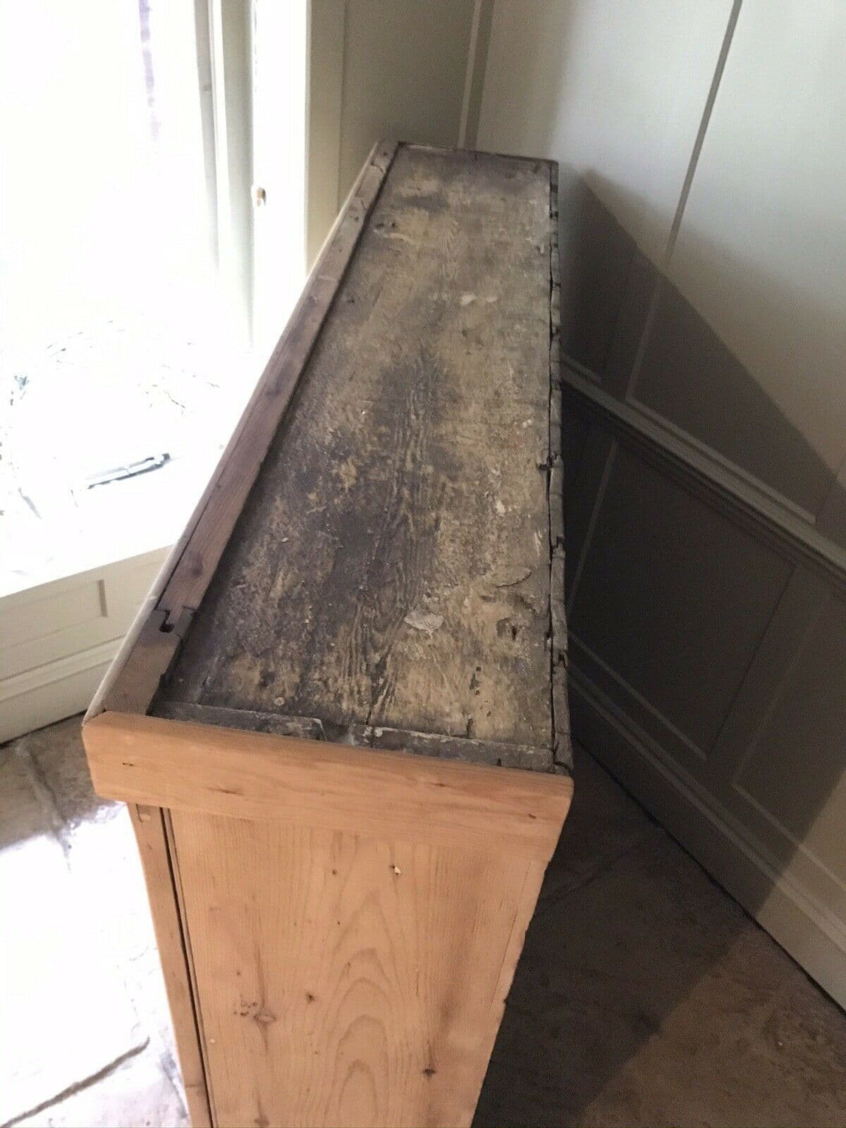 Victorian Pine Hall Storage Cupboard Cabinet