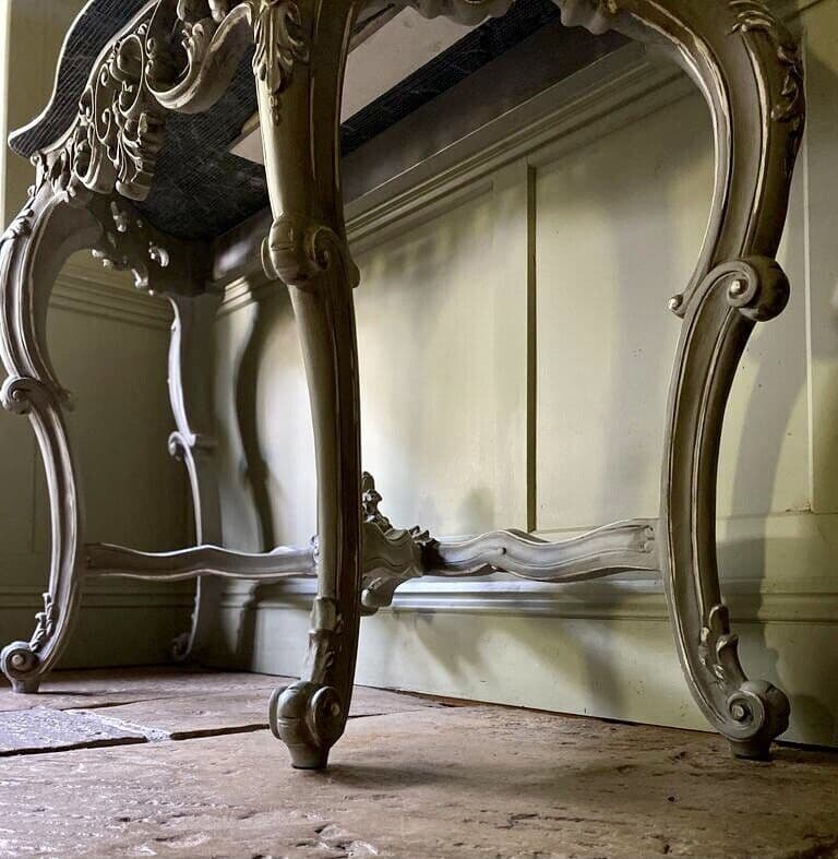 Vintage French Rococo Italian Marble Top Washstand Hall Dressing ...