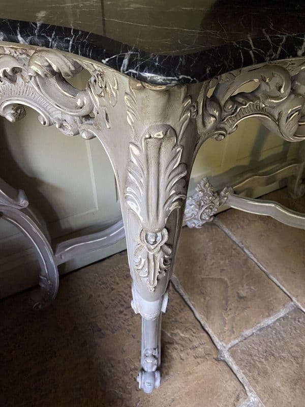 Vintage French Rococo Italian Marble Top Washstand Hall Dressing ...
