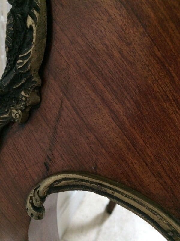 Vintage Repro French Ormolu Empire Style Side Occasional Table