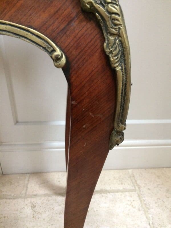 Vintage Repro French Ormolu Empire Style Side Occasional Table