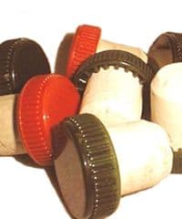 Black Colmated Plastic Top Corks (Bag of 25)