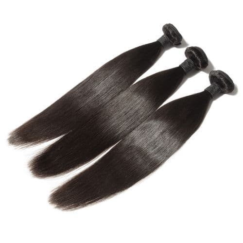 Brazilian Straight Hair Bundle deal with Top Closure