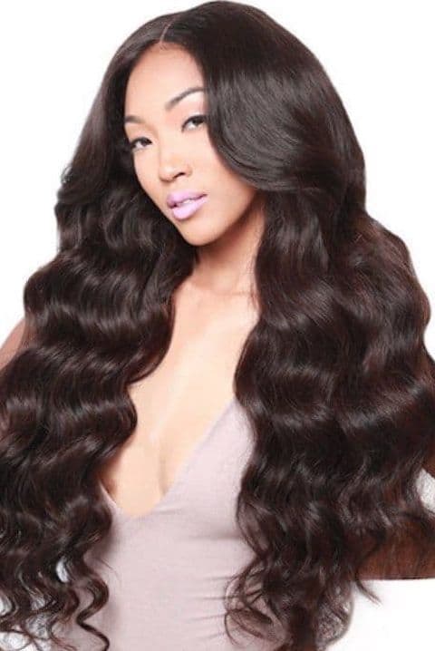Human Hair Body Wavy Lace Front Wig