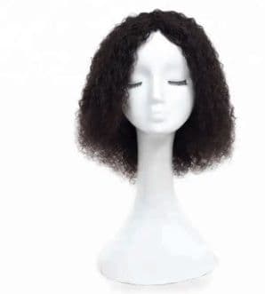 Human Hair Short Kinky Wig.