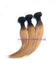 Straight Human Hair  2 tone Color Straight Hair
