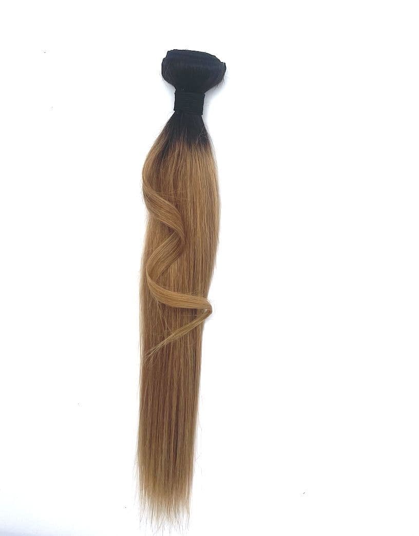 Straight Human Hair  2 tone Color Straight Hair