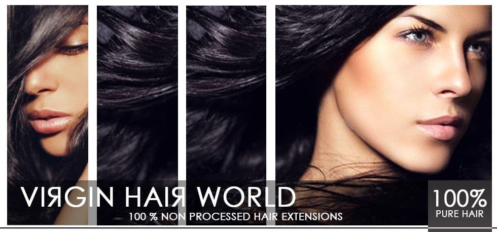 Two beautiful women intertwined with their straight human hair extensions