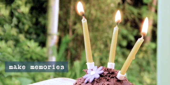 Make Memories.... with beeswax birthday candles