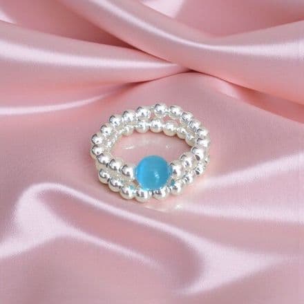 2 Beaded Stacker Rings