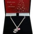 Angel and Birthstone Necklace, Christmas Gift for Girls & Women | Jewels 4 Girls