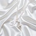 Ballerina Necklace Personalised with Engraved Tag | Jewels 4 Girls