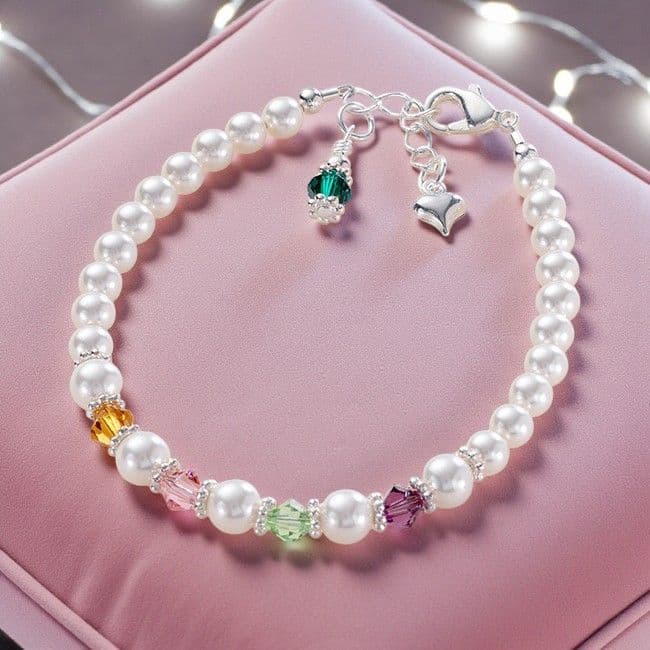 Beautiful Family Birthstone Bracelet | Jewels 4 Girls