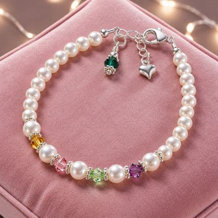 Beautiful Family Birthstone Bracelet