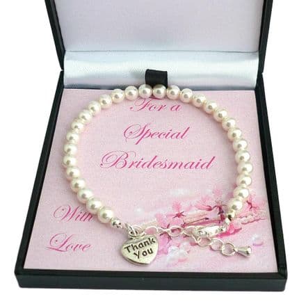 Beautiful Pearl Bracelet for Bridesmaid or Flower Girl
