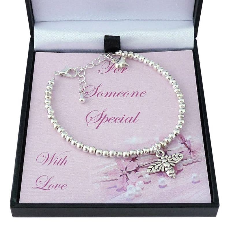 Bee Bracelet in Gift Box for Daughter, Goddaughter, Mum etc | Jewels 4 Girls