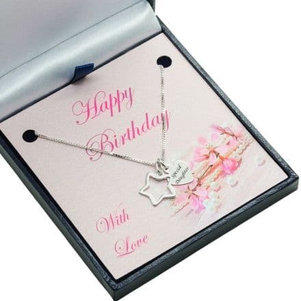Birthday Necklace for Daughter, Choice of Pendant
